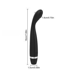 10-Mode Black Plug-In Rechargeable Waterproof Silicone G-Spot Vibrator