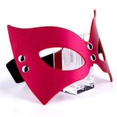 Red + Black PU Cosplay Mask