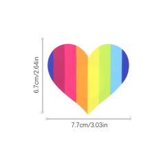 Pretty Pasties – Pride Heart Rainbow Nipple Covers (Pair)