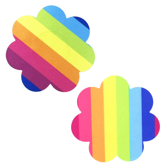 Pretty Pasties – Pride Flower Rainbow Nipple Covers (Pair)