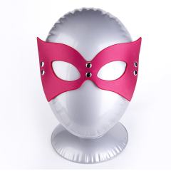 Red + Black PU Cosplay Mask