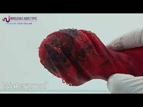 4.53'' Red & Black Sculpted Silicone Anal Plug