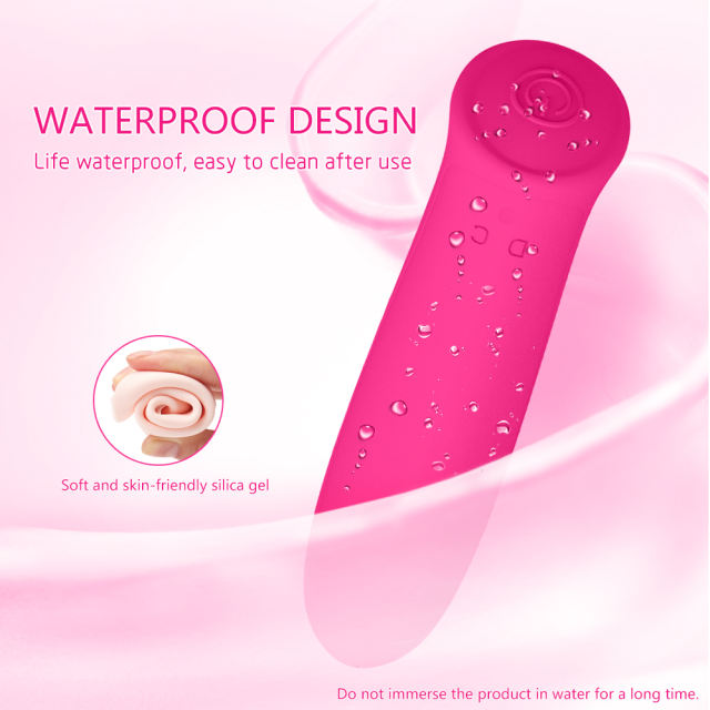 3.43 Inch 7-Mode Waterproof Rechargeable Magenta Silicone Vibrator