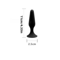 Black Silicone Anal Plug Training Set (3 Sizes) – Tapered Design and Flared Safety Base