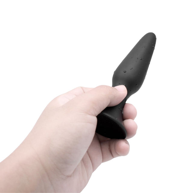 Black Silicone Anal Plug Training Set (3 Sizes) – Tapered Design and Flared Safety Base