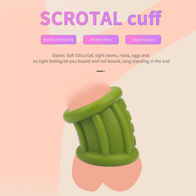 2.25'' Green Thick Silicone Cock Ring - Stretchy & Durable