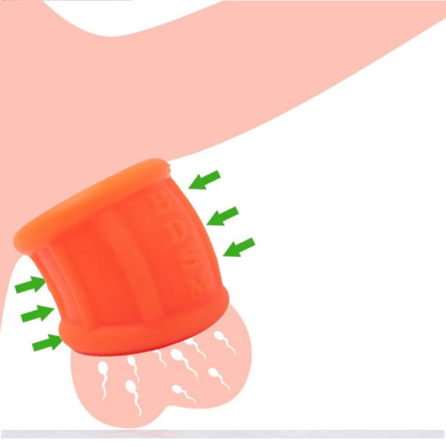 2.25'' Red Thick Silicone Cock Ring - Stretchy & Durable
