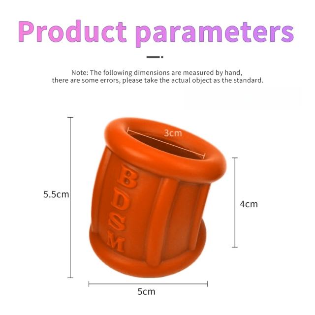 2.25'' Red Thick Silicone Cock Ring - Stretchy & Durable