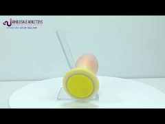 10-Mode Yellow & Orange Rechargeable Remote-Controlled Vibrating Anal Plug