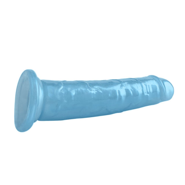 7.68'' Pearl Blue Realistic Dildo with Suction Cup – Strap-On Compatible