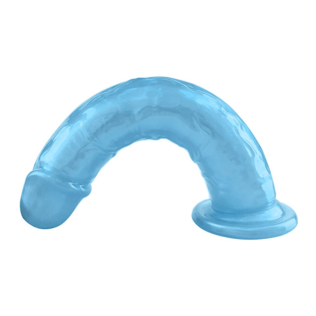 7.68'' Pearl Blue Realistic Dildo with Suction Cup – Strap-On Compatible