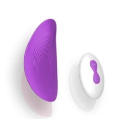 10-Modes Waterproof Rechargeable Purple Remote-Control Silicone Vibrator