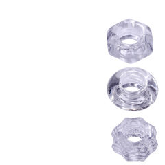 Clear TPE Cock Ring Set (3 Shapes) –  Beginner-Friendly
