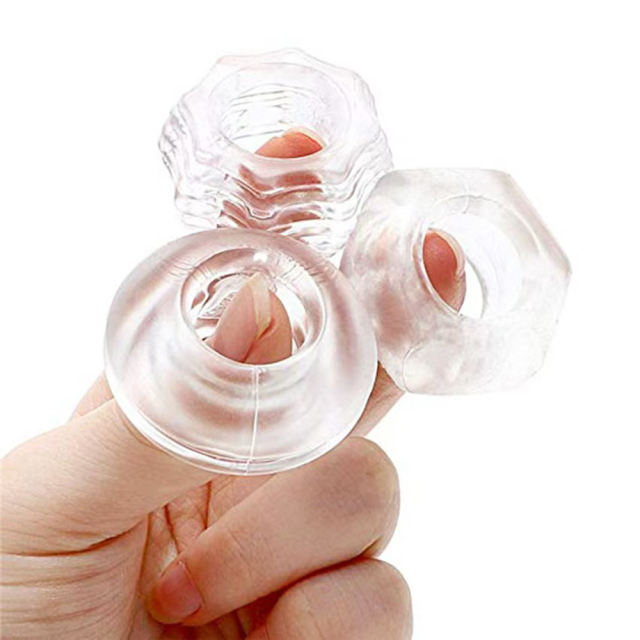 Clear TPE Cock Ring Set (3 Shapes) –  Beginner-Friendly