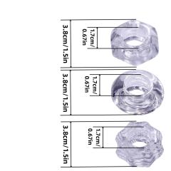 Clear TPE Cock Ring Set (3 Shapes) –  Beginner-Friendly