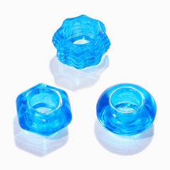 Clear Blue TPE Cock Ring Set (3 Shapes) –  Beginner-Friendly
