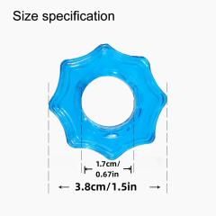 Clear Blue TPE Cock Ring Set (3 Shapes) –  Beginner-Friendly