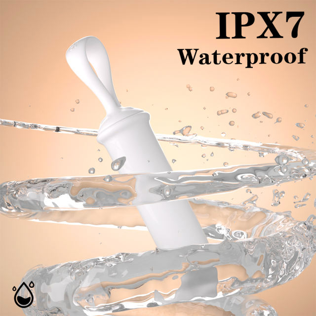 5.28'' 9-Mode Waterproof Rechargeable White Finger Loop Vibrating Egg