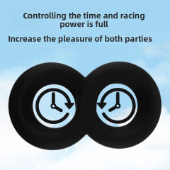 3.07'' Black Double Silicone Cock Ring – Medical-Grade and Flexible Fit