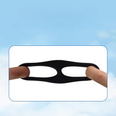 2.68'' Black Oval Double Silicone Cock Ring – Medical-Grade and Flexible Fit
