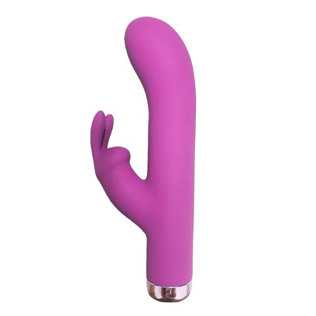 6.7'' Purple Silicone Rabbit Vibrator – 10 Vibration Modes, Dual Motors, USB Rechargeable, Waterproof