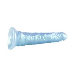 8.08'' Pearl Blue Realistic Dildo with Suction Cup – Strap-On Compatible