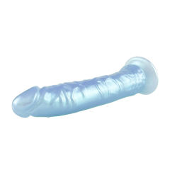 8.08'' Pearl Blue Realistic Dildo with Suction Cup – Strap-On Compatible