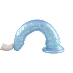 8.08'' Pearl Blue Realistic Dildo with Suction Cup – Strap-On Compatible