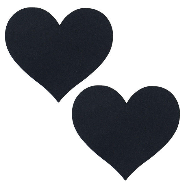 8-Piece Multicolor Heart Nipple Pasties Set – Reusable, Self-Adhesive, Waterproof Polyester