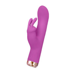 6.7'' Purple Silicone Rabbit Vibrator – 10 Vibration Modes, Dual Motors, USB Rechargeable, Waterproof