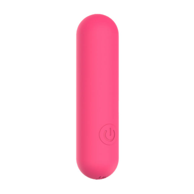 3.23'' Magenta Fully-Coated Silicone Bullet Vibrator – 10 Vibration Modes, Plug-In Rechargeable, Waterproof