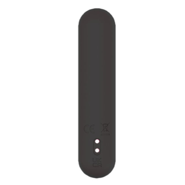 3.86'' Black Full-Silicone Flexible Bullet Vibrator – 10 Vibration Modes, Magnetic USB Rechargeable, Waterproof