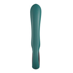 8.27'' Emerald Green Rechargeable Waterproof Dual-Motor Rabbit Vibrator with 10 Vibration Modes and Ergonomic Loop Handle