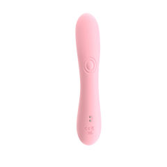 8.47'' Pink Dual-Action Rabbit Vibrator – 10 Modes, Clitoral Spanking Arm, Rechargeable, Waterproof