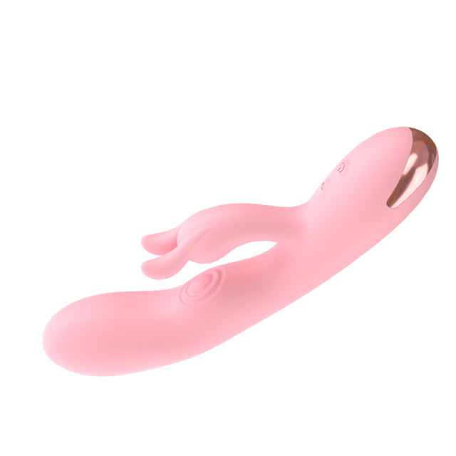 8.47'' Pink Dual-Action Rabbit Vibrator – 10 Modes, Clitoral Spanking Arm, Rechargeable, Waterproof
