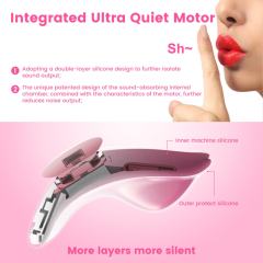 4.57'' Pink Magnetic Wearable Silicone Vibrator with Remote – 10 Modes, USB Rechargeable, Waterproof