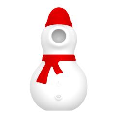 3.70'' Snowman Rechargeable Waterproof Silicone Sucking Vibrator – 10-Speed and Holiday Gift Design
