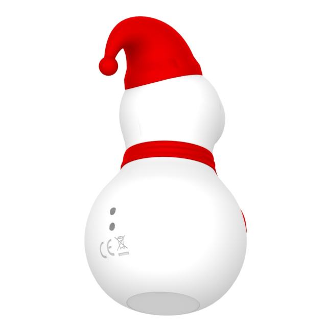 3.70'' Snowman Rechargeable Waterproof Silicone Sucking Vibrator – 10-Speed and Holiday Gift Design