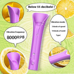 4.61'' Purple Silicone Vibrator – 10 Modes, Petal-Shaped Design, Rechargeable, Waterproof