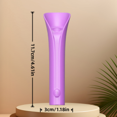 4.61'' Purple Silicone Vibrator – 10 Modes, Petal-Shaped Design, Rechargeable, Waterproof