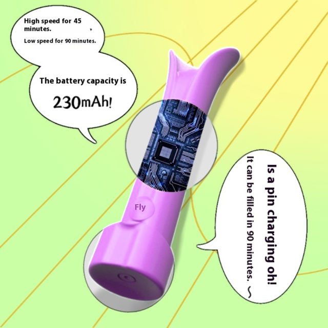 4.61'' Purple Silicone Vibrator – 10 Modes, Petal-Shaped Design, Rechargeable, Waterproof