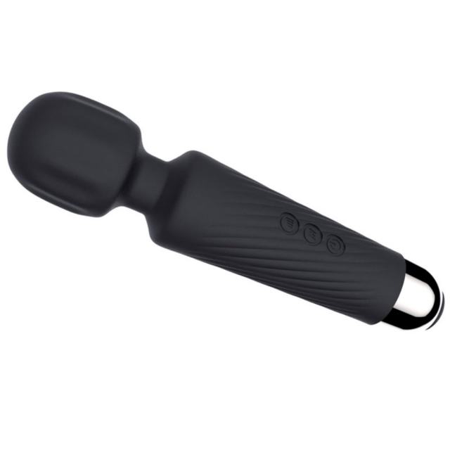 7.88'' Black Silicone U-Shaped Penis Vibrator for Men & Couples – 20-Speed Powerful Male Masturbator, Waterproof & Rechargeable