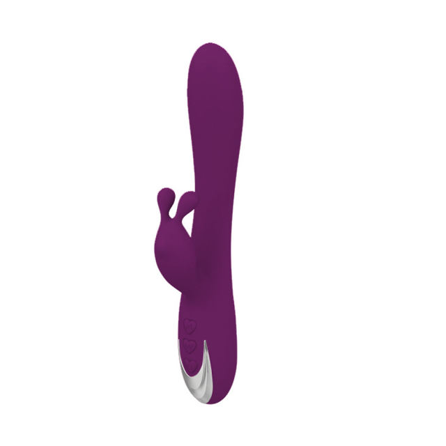 8.47'' Purple Rechargeable Waterproof Silicone Rabbit Vibrator – 10-Speed Dual-Motor and Ergonomic Design