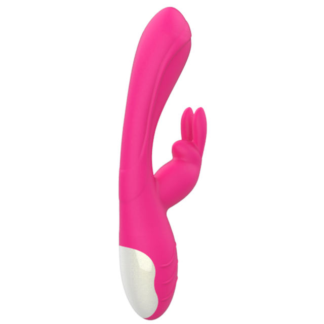 7.88'' Pink Rechargeable Waterproof Silicone Rabbit Vibrator – 10-Speed Dual-Motor with G-Spot & Clitoral Stimulation