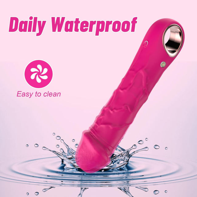 7.09'' Magenta Bendable Silicone Rechargeable Realistic Vibrator – 10 Modes, Waterproof