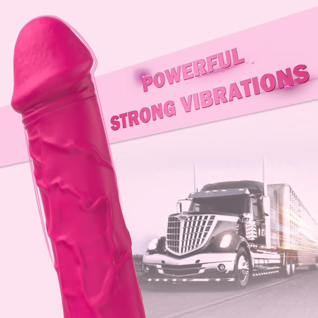7.09'' Magenta Bendable Silicone Rechargeable Realistic Vibrator – 10 Modes, Waterproof