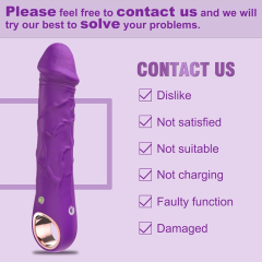 7.09'' Dark Purple Bendable Silicone Rechargeable Realistic Vibrator – 10 Modes, Waterproof