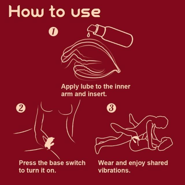 Red App-Controlled Waterproof Rechargeable Silicone Mini Vibrator – 9 Modes, Flexible C-Shape Design