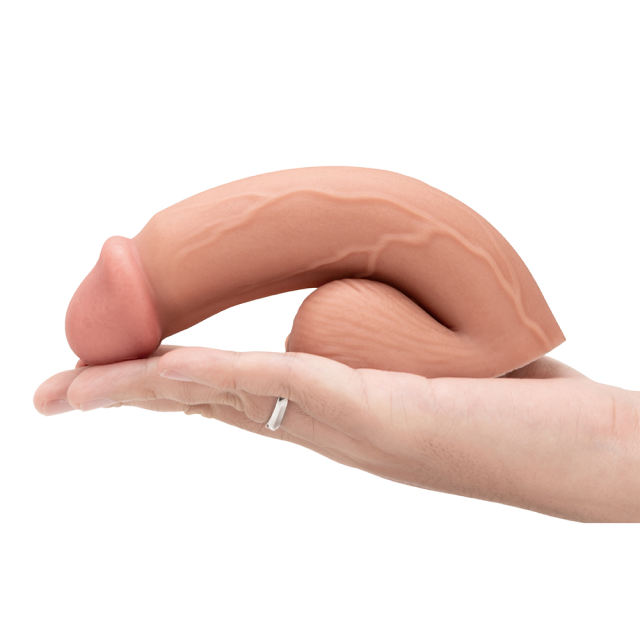 6.78'' Flesh Soft Silicone Bent Realistic Silicone Dildo