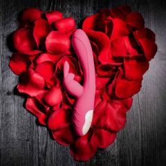 7.88'' Pink Rechargeable Waterproof Silicone Rabbit Vibrator – 10-Speed Dual-Motor with G-Spot & Clitoral Stimulation
